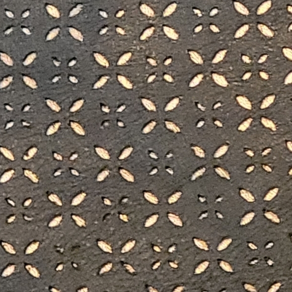 JOANEL Crossbody Bag, Faux Leather, Cutout and Zipper Detail, Black - Picture 9 of 14